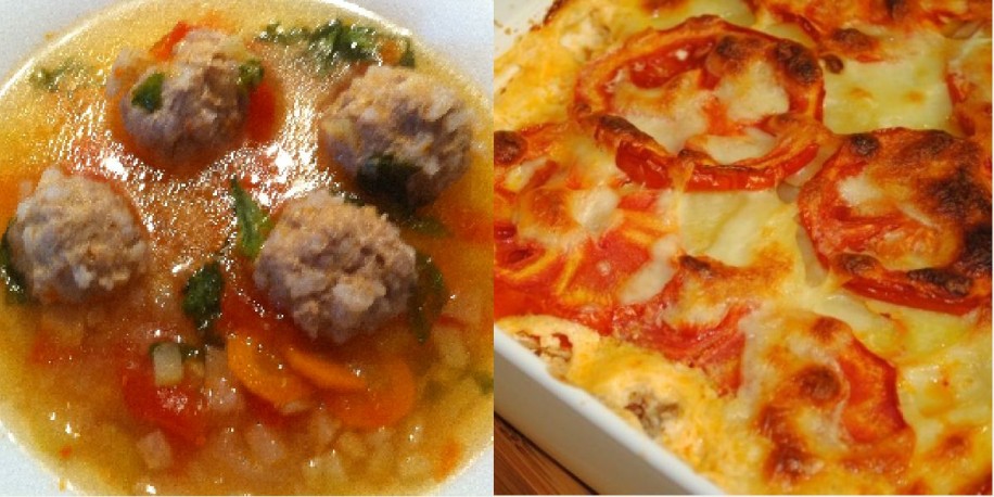 Meniu Ciorba de Perisoare + Musaca de Porc