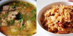 Meniu Ciorba de Curcan si Varza cu Carne de Porc