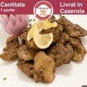 Ficatei de pui la tigaie cu Piure de cartofi