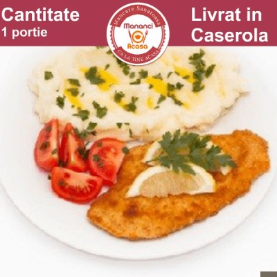 Comanda Snitel de pui cu piure de cartofi