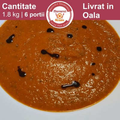 Supa Crema de Linte cu Ardei Copti
