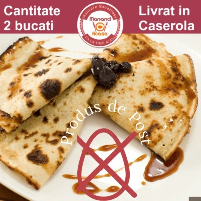 clatite de post cu dulceata de casa